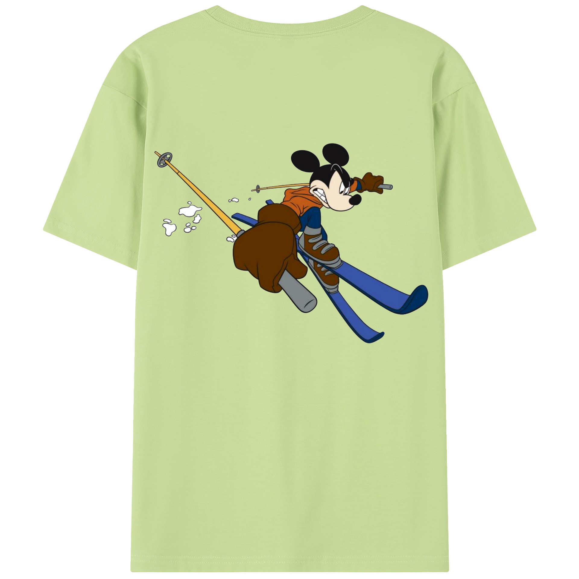 （画像用） ミッキーマウス Mickey Mouse 綿100％半袖Tシャツ（背面プリント）